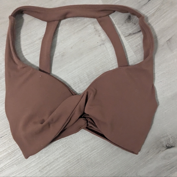Buffbunny double twist sports bra XS in mocha - Picture 3 of 7